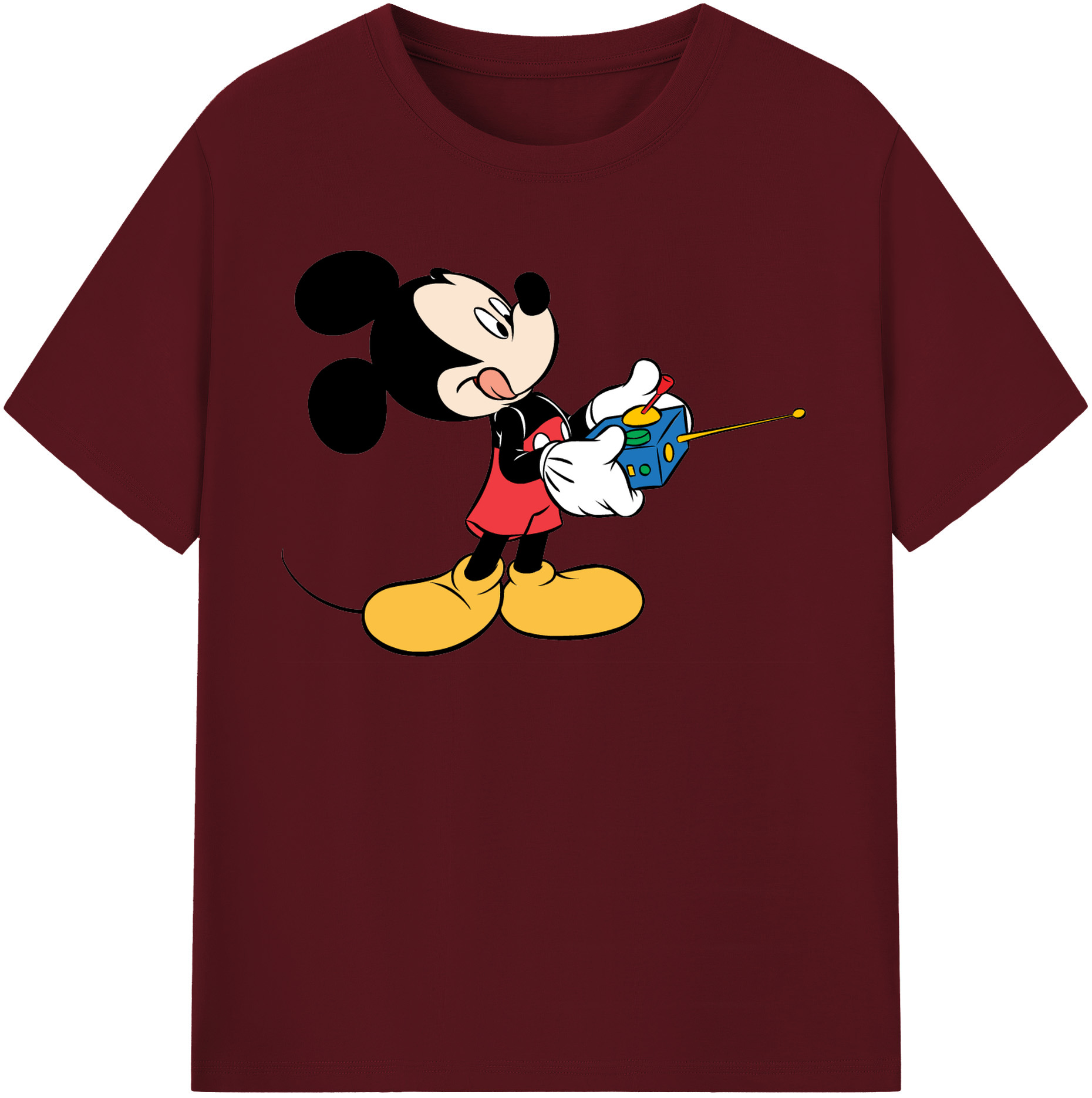 （画像用） ミッキーマウス Mickey Mouse 綿100％半袖Tシャツ（フロントプリント）